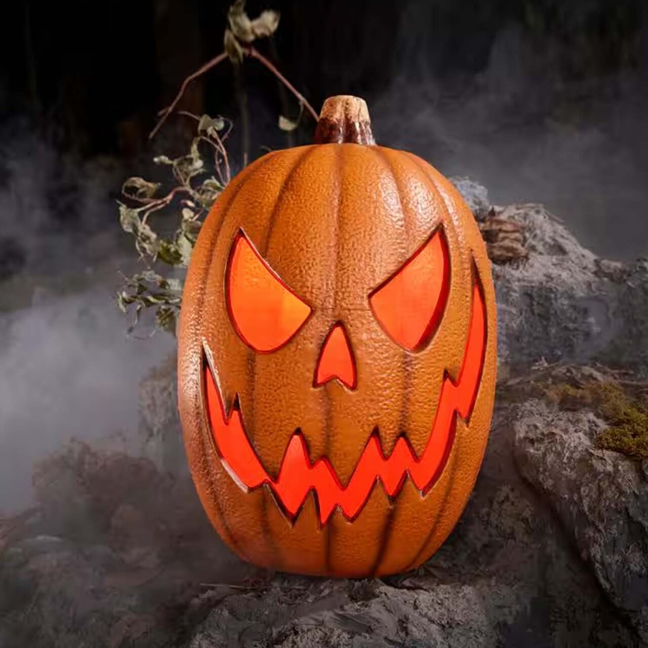 16 Inch Spooky Jack O Lantern Light Up Halloween Pumpkin Decor